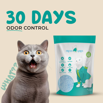 Silica Crystal Cat Litter | Unscented, Lightweight, Non-Clumping