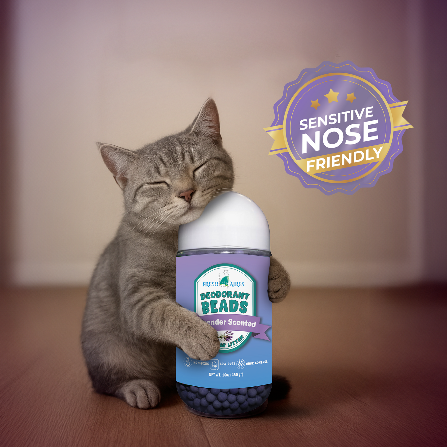 cat litter scent beads for cat sensitive nose