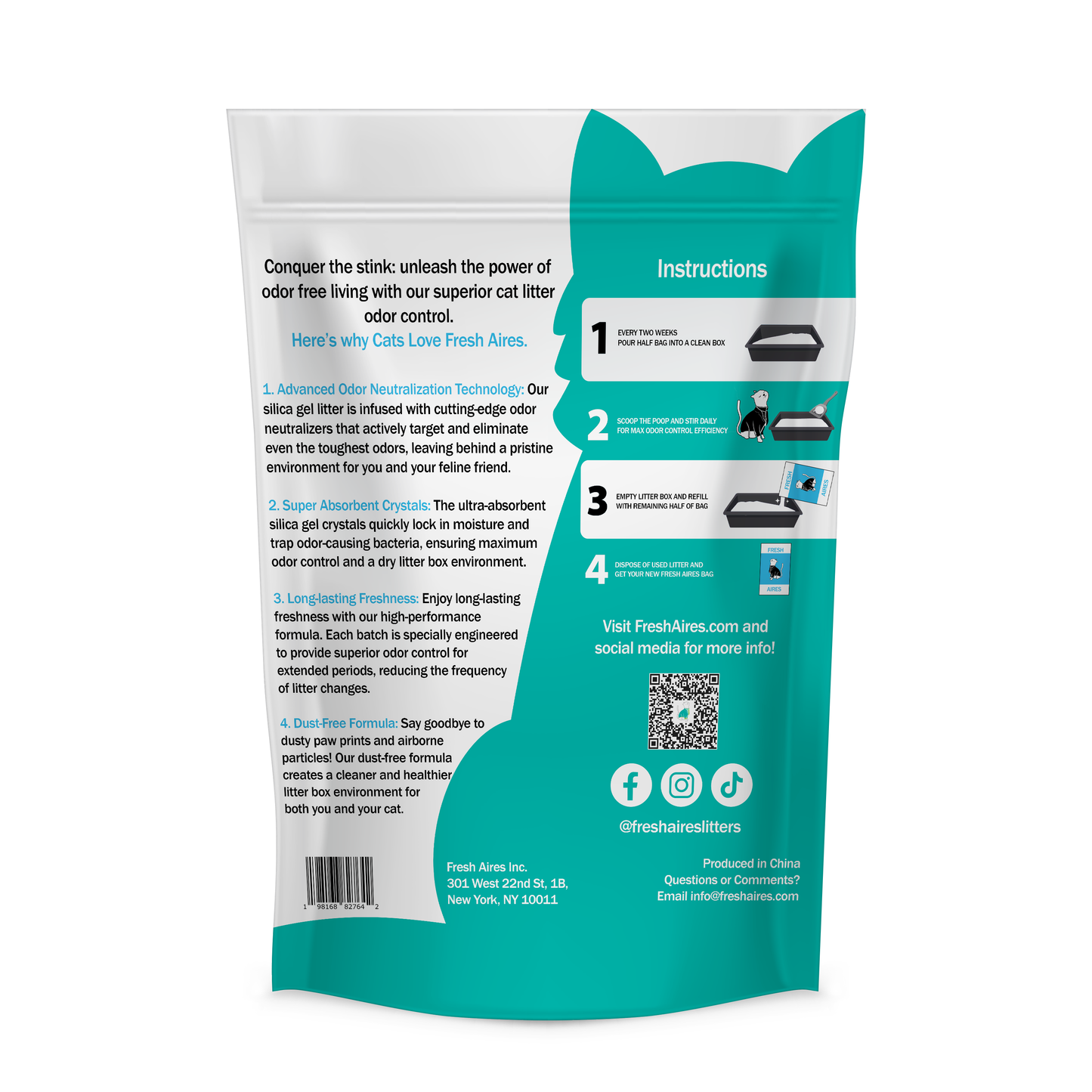 Fresh Aires Litter Instruction