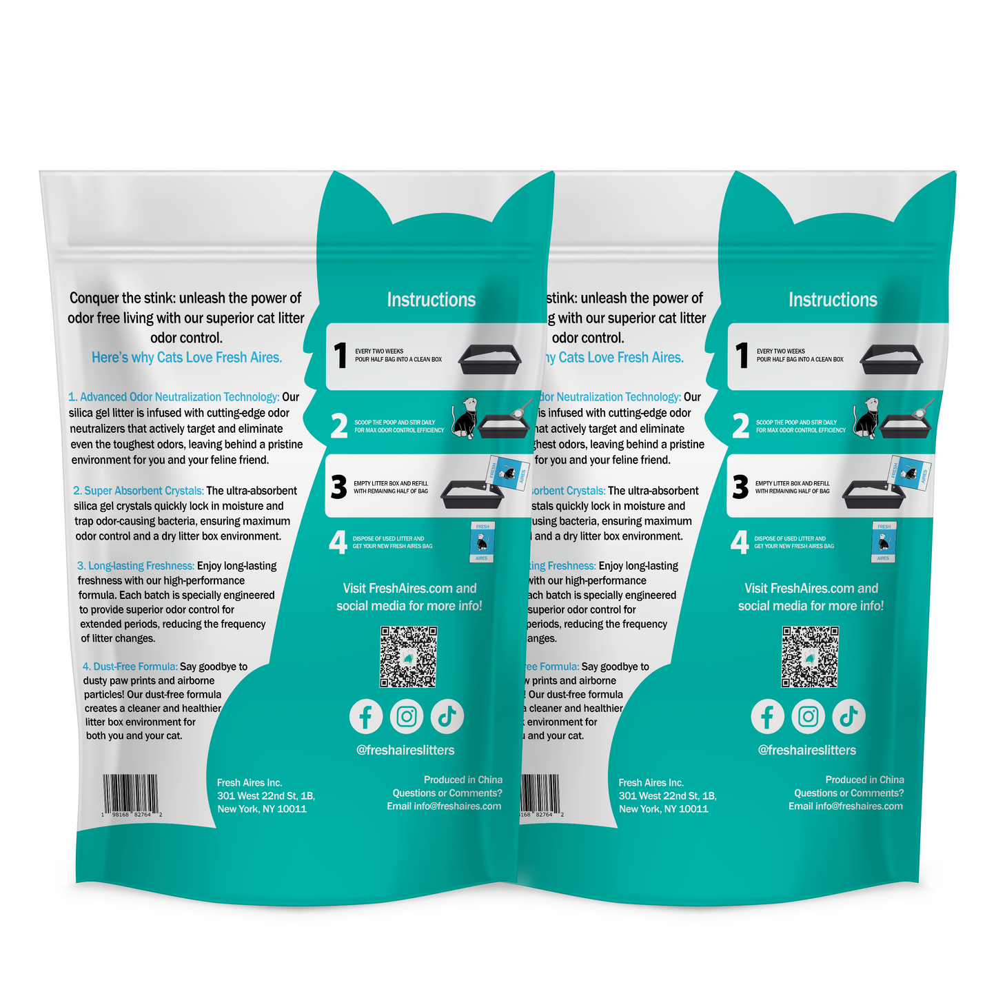 absorbent cat litter Pack of Two