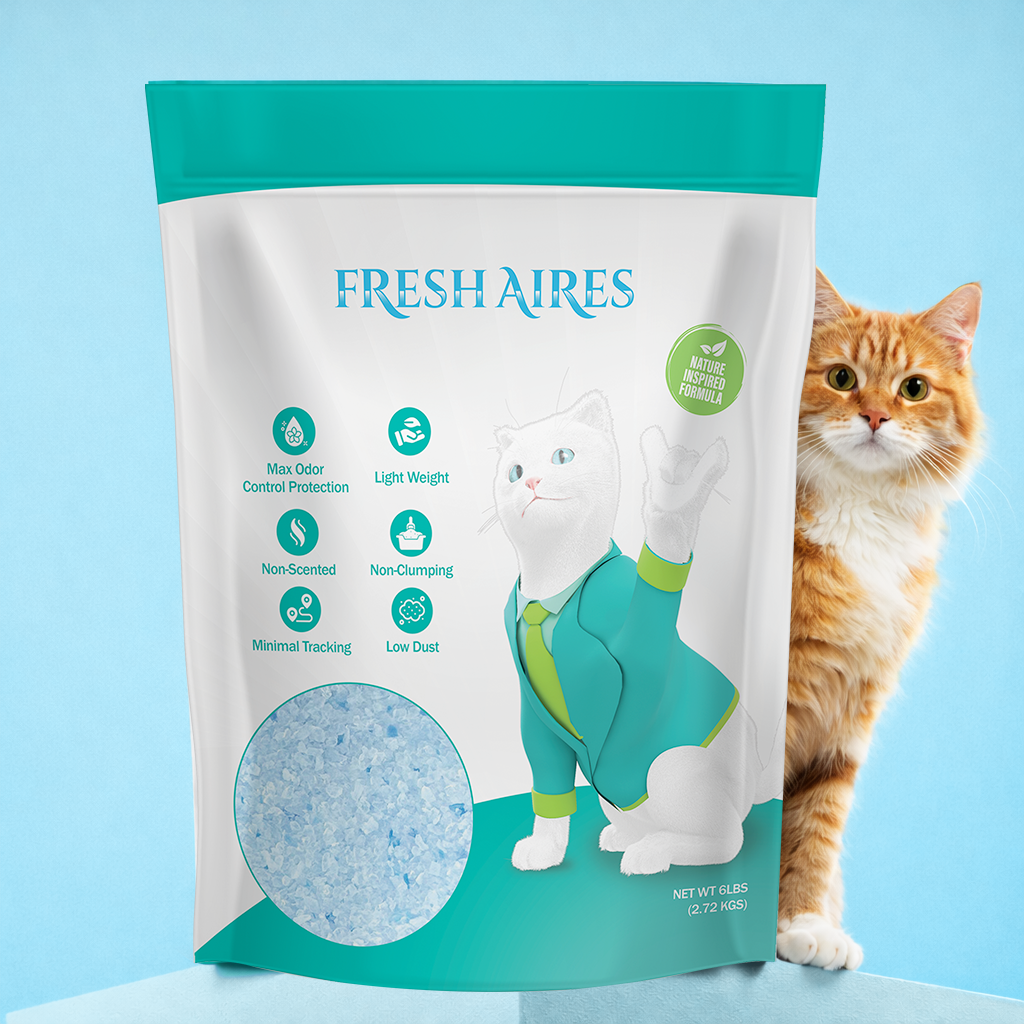 Silica Crystal Cat Litter | Unscented, Lightweight, Non-Clumping