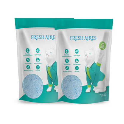 Silica Crystal Cat Litter | Unscented, Lightweight, Non-Clumping