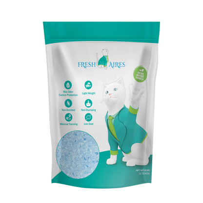 Silica Crystal Cat Litter | Unscented, Lightweight, Non-Clumping