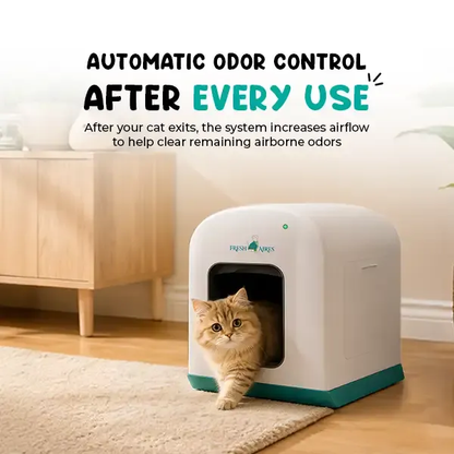 Fresh Aires Cat Litter Box with Active Odor Filtration